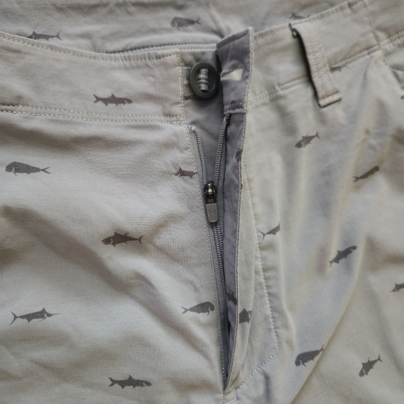 UNDER ARMOUR Gray Loose Men's Flat Front Shorts Size 36 with Pockets Length 20" - Picture 7 of 12